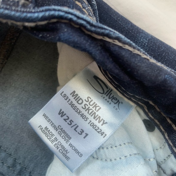 SILVER Suki 25/31 ladies jeans - Picture 3 of 5